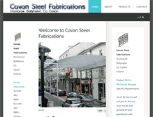 Tablet Screenshot of cavansteel.ie